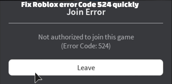 How To Fix A Roblox Error Code 524